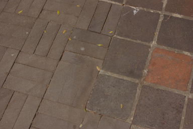 Dark bricks instead of Fitzroy's famous Bulli pavers (image)